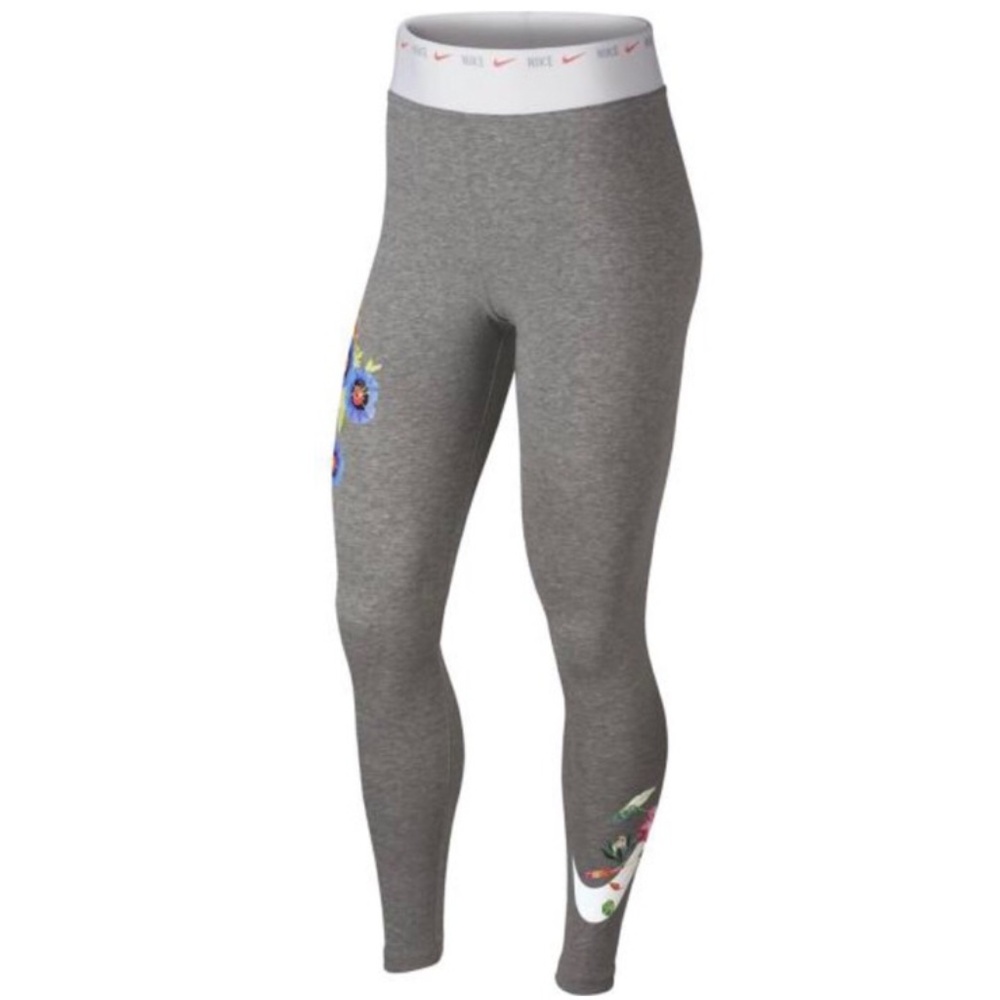 NIKE Tight Fit Leggings Floral Style (Small Size)